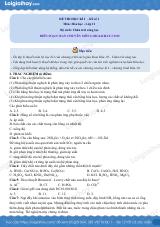 Đề thi giữa kì 1 Hóa 11 Chân trời sáng tạo - Đề số 1